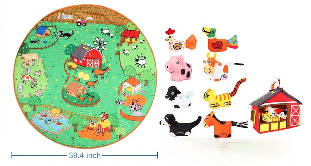 Baby Play Mat With Animal Educational Toys